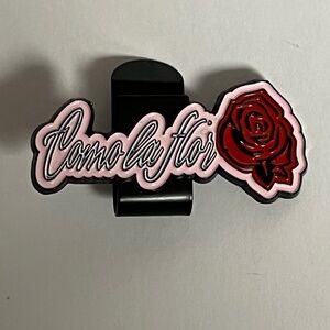 Como La Flor Selena Rose Blip Hat Pin Brim Clip Pins Hats Bag Fitted New Era